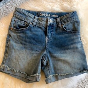 Girls Cat & Jack MIDI Super Stretch Jean Shorts